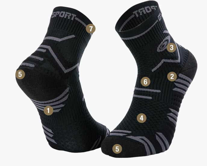 Socks Trail Ultra black/grey